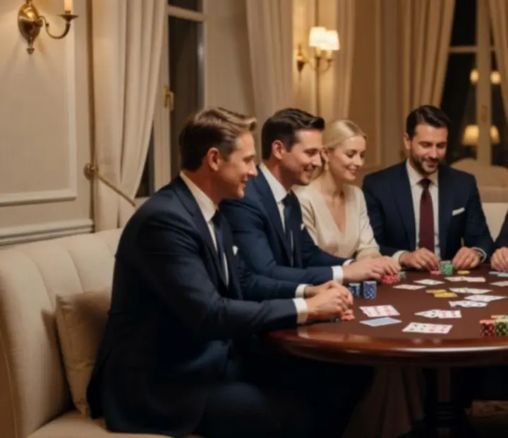 Klimatyczny salon kart z wieczorną atmosferą w Przystanis Maku
